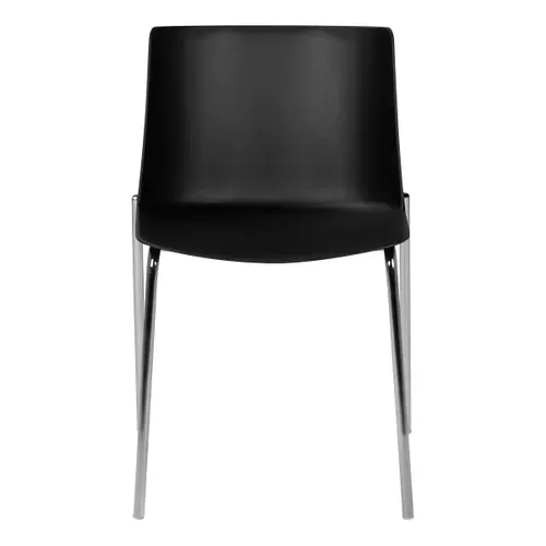 Chaise JUDITH noir vue de face