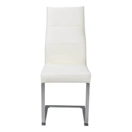 Chaise KIMI polyuréthane blanc vue de face