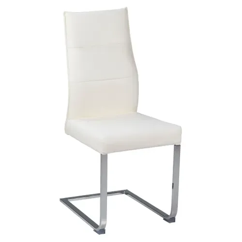 Chaise KIMI polyuréthane blanc vue 3/4