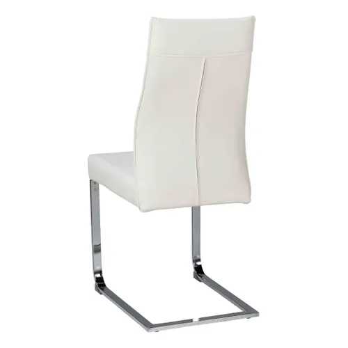 Chaise KIMI polyuréthane blanc vue de derrière