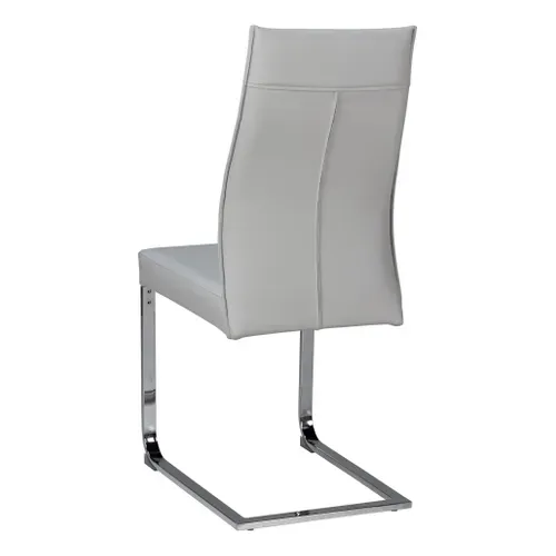 Chaise KIMI polyuréthane gris vue de derrière