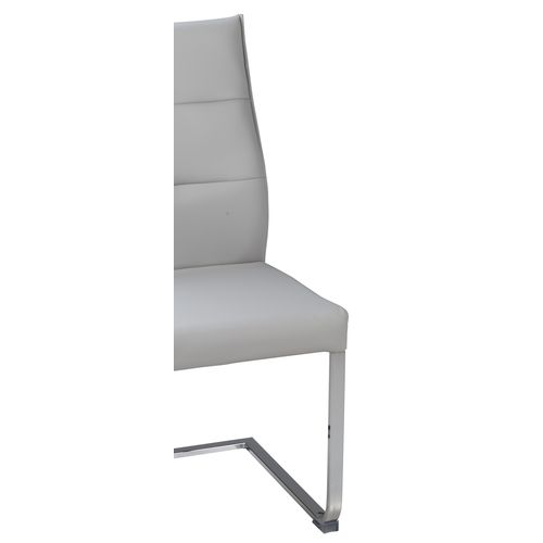 Chaise KIMI polyuréthane gris