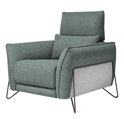 Fauteuil relax électrique CALVINE tissu vert