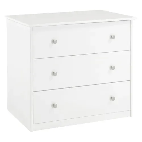 Commode 3 tiroirs BLOOM Blanc