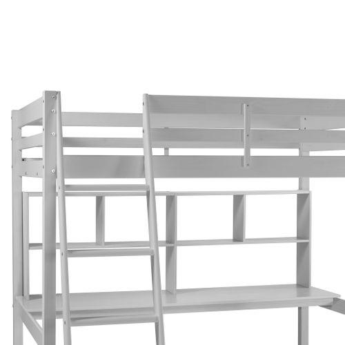 Option bureau pour mezzanine BLOOM Gris