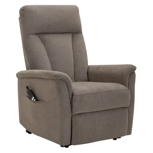 Fauteuil releveur 2 moteurs KENNY en tissu taupe