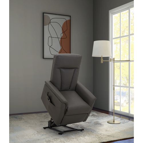 Fauteuil releveur 2 moteurs KENNY en PU gris foncé
