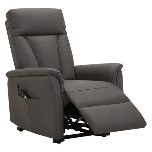 Fauteuil releveur 2 moteurs KENNY en PU gris foncé