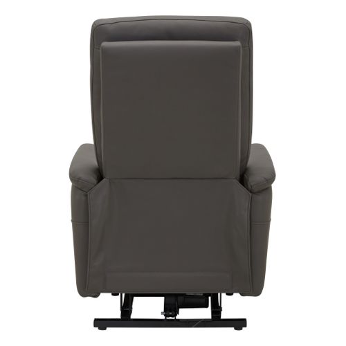 Fauteuil releveur 2 moteurs KENNY en PU gris foncé vue de derrière