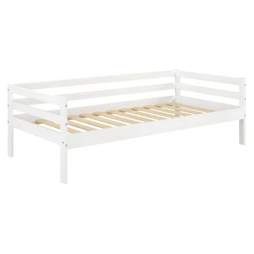 Lit cozy 90x190 cm BLOOM Blanc vue de profil