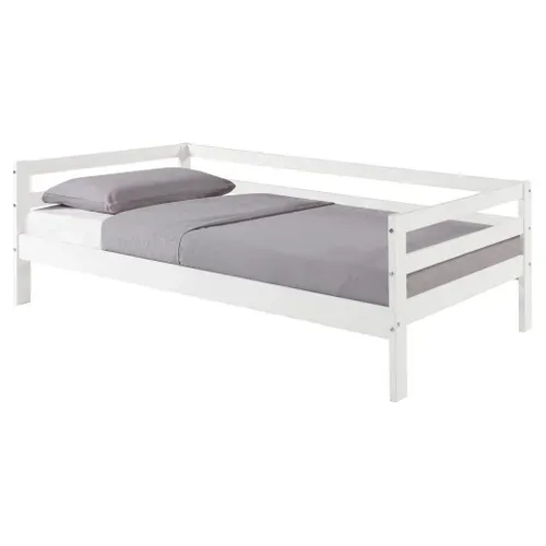 Lit cozy 90x190 cm BLOOM Blanc vue 3/4