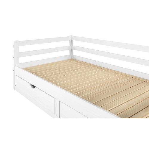 Lit extensible 90/180x190 cm BLOOM Blanc