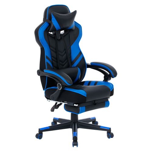Fauteuil de bureau ergonomique Gamer RELOAD bleu et noir