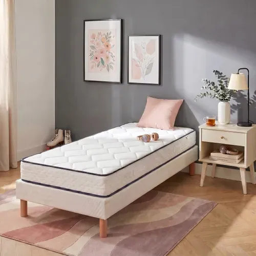Matelas ressorts 90x190 cm CLOUD ép. 20 cm vue d'ambiance 1