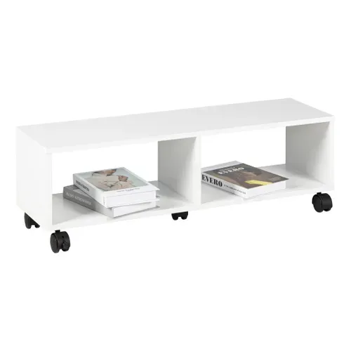 Meuble TV L. 90 cm COSTY Blanc