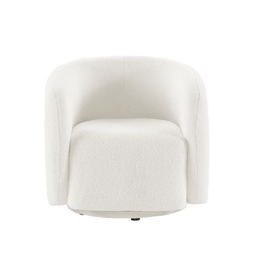 Fauteuil fixe NIELS tissu blanc