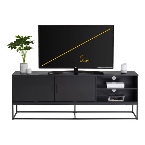 Meuble TV noir mat  FINLEY