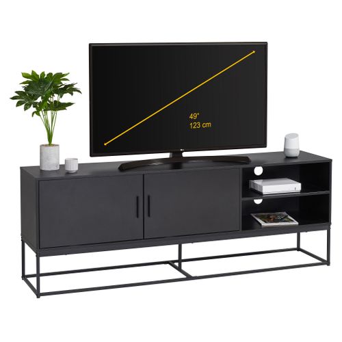 Meuble TV noir mat  FINLEY