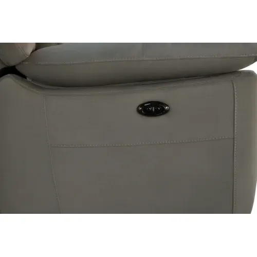 Canapé 2 places 2 relax électrique CURTISS III tissu gris foncé vue accessoires