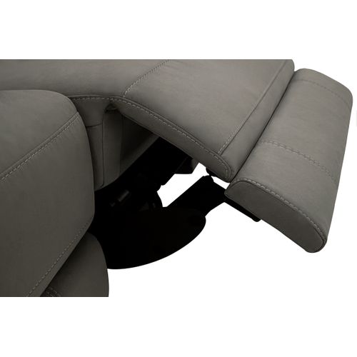 Canapé 2 places 2 relax électrique CURTISS III tissu gris foncé vue détaillée