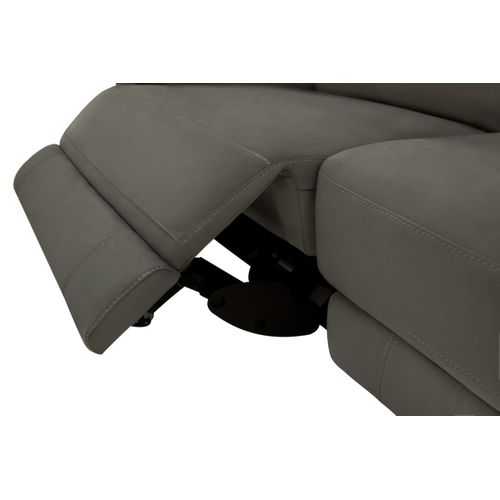 Canapé 3 places 2 relax électrique CURTISS III tissu gris foncé