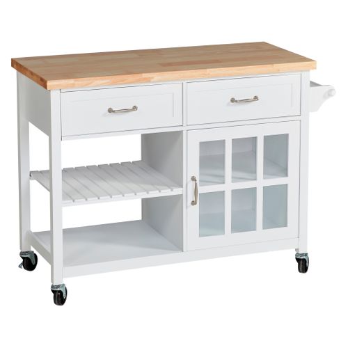 Desserte LOUISON blanc vue 3/4