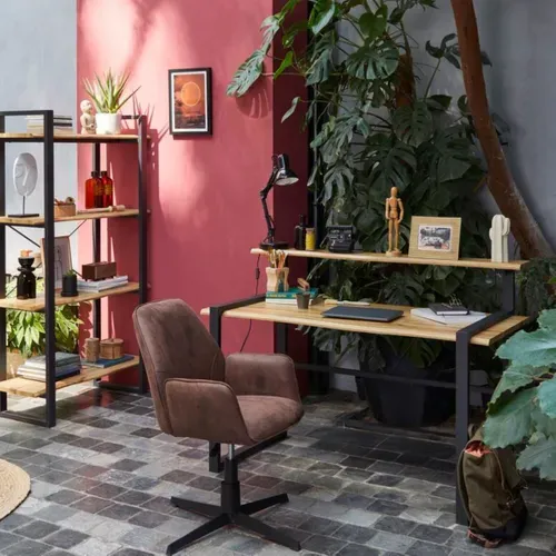 Fauteuil de bureau ROMAN marron vue d'ambiance 1