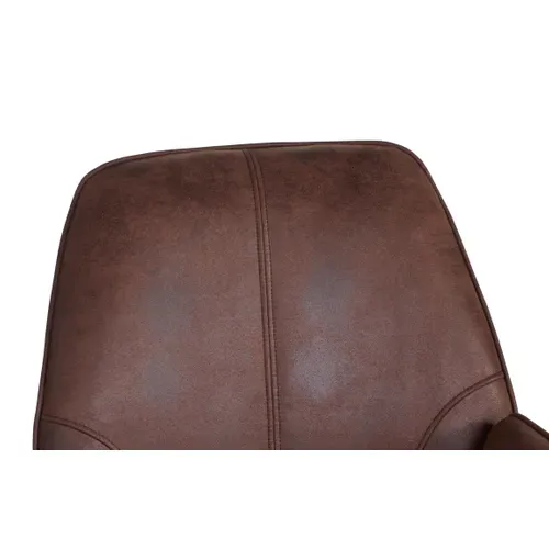 Fauteuil de bureau ROMAN marron vue détaillée