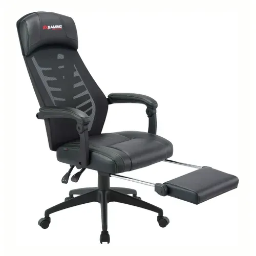 Fauteuil gamer et repose pieds BXGAMING Stormy noir et vert