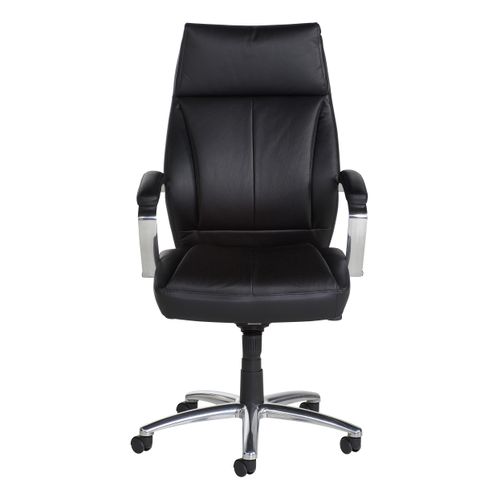 Fauteuil de bureau CALVIN noir vue de face