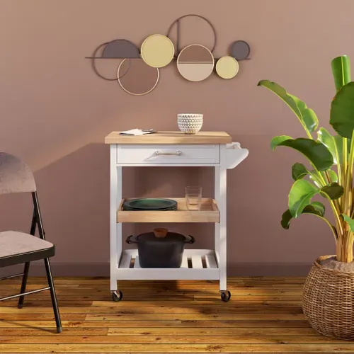 Desserte LOUISON blanc vue d'ambiance 1