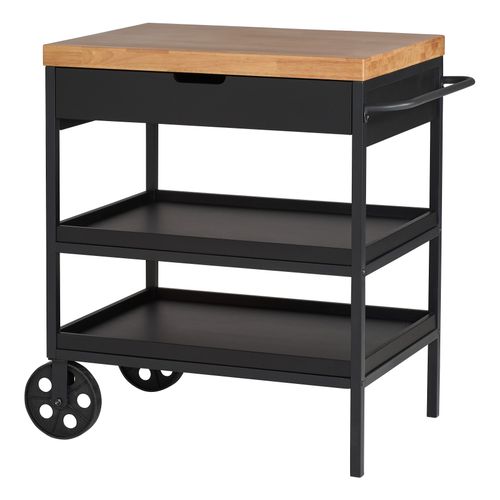 ILOT CENTRAL TONIO noir vue de profil