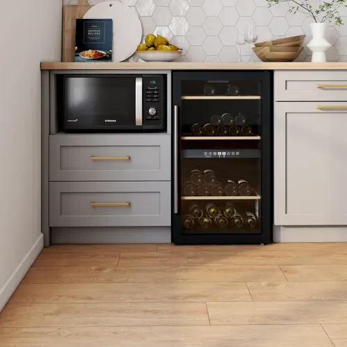 Cave de service double zone SIGNATURE CUVEES31N 31 bouteilles Noir