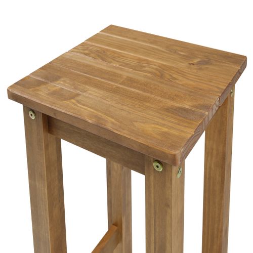 Tabouret de bar PAL pin massif vue détaillée