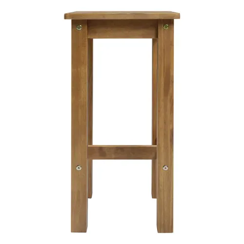 Tabouret de bar PAL pin massif vue de face