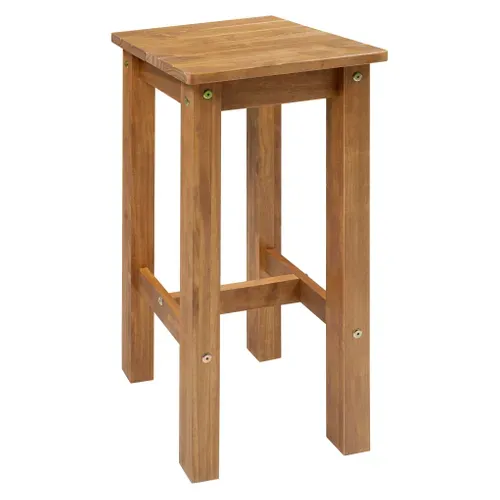 Tabouret de bar PAL pin massif vue 3/4