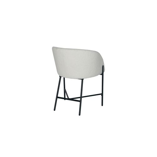 Fauteuil bouclettes CELESTE blanc