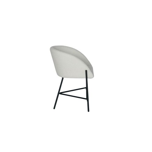 Fauteuil bouclettes CELESTE blanc