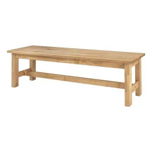 Banc L.170 cm LATINO pin massif vue de profil