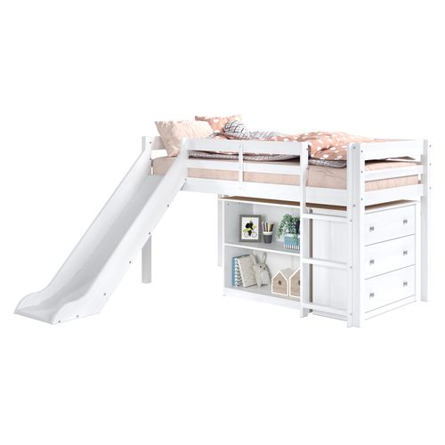 Option toboggan lit mi haut BLOOM Blanc