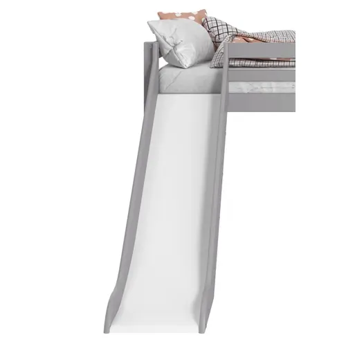 Option toboggan lit mi haut BLOOM Gris vue de face