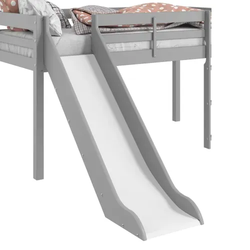 Option toboggan lit mi haut BLOOM Gris vue 3/4