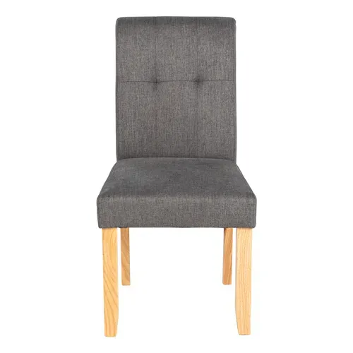 Chaise CASSIE gris vue de face