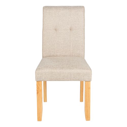 Chaise CASSIE beige vue de face