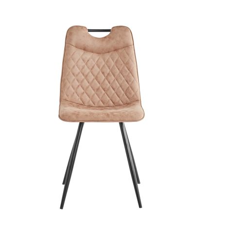 Chaise polyuréthane ELISEE taupe vue de face