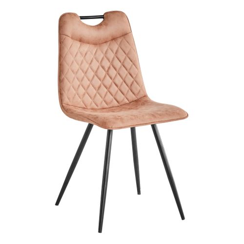 Chaise polyuréthane ELISEE taupe vue 3/4