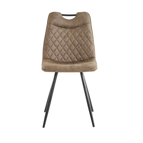 Chaise polyuréthane ELISEE kaki vue de face