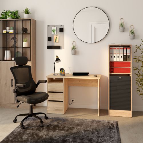 Fauteuil de bureau ergonomique MERLON noir vue d'ambiance 1