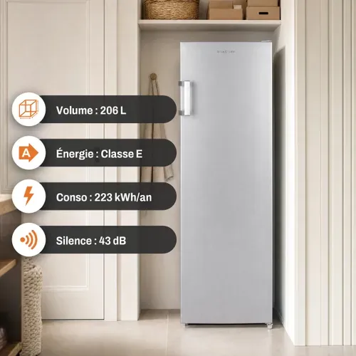 Congélateur armoire SIGNATURE SCA206NFS/E 206L