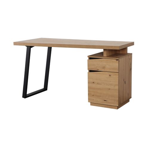 Bureau DANZING imitation chêne et noir
